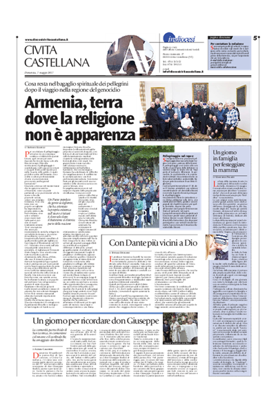 Avvenire - pagina diocesana del 07/05/2017